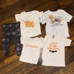 Baby assorted Halloween shirts and pants, 12-18 months, Halloween outfit
